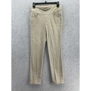 Jag Women's Pull On Jeans Tan Brown Size 2 Slim Fit Western Cotton
